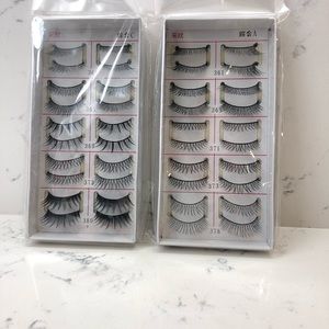 20 pairs high quality synthetic false lashes.